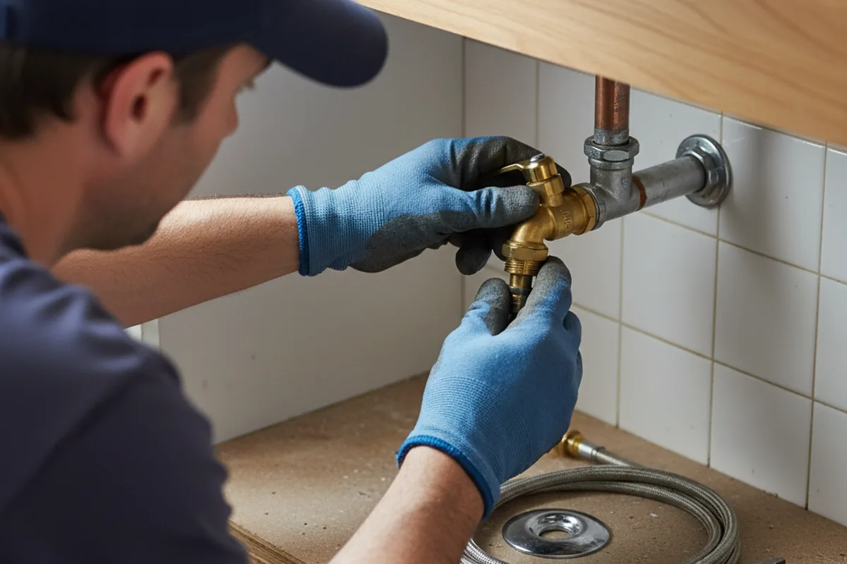 Shutoff valve and fitting work during Emergency Plumbing in Clarksburg